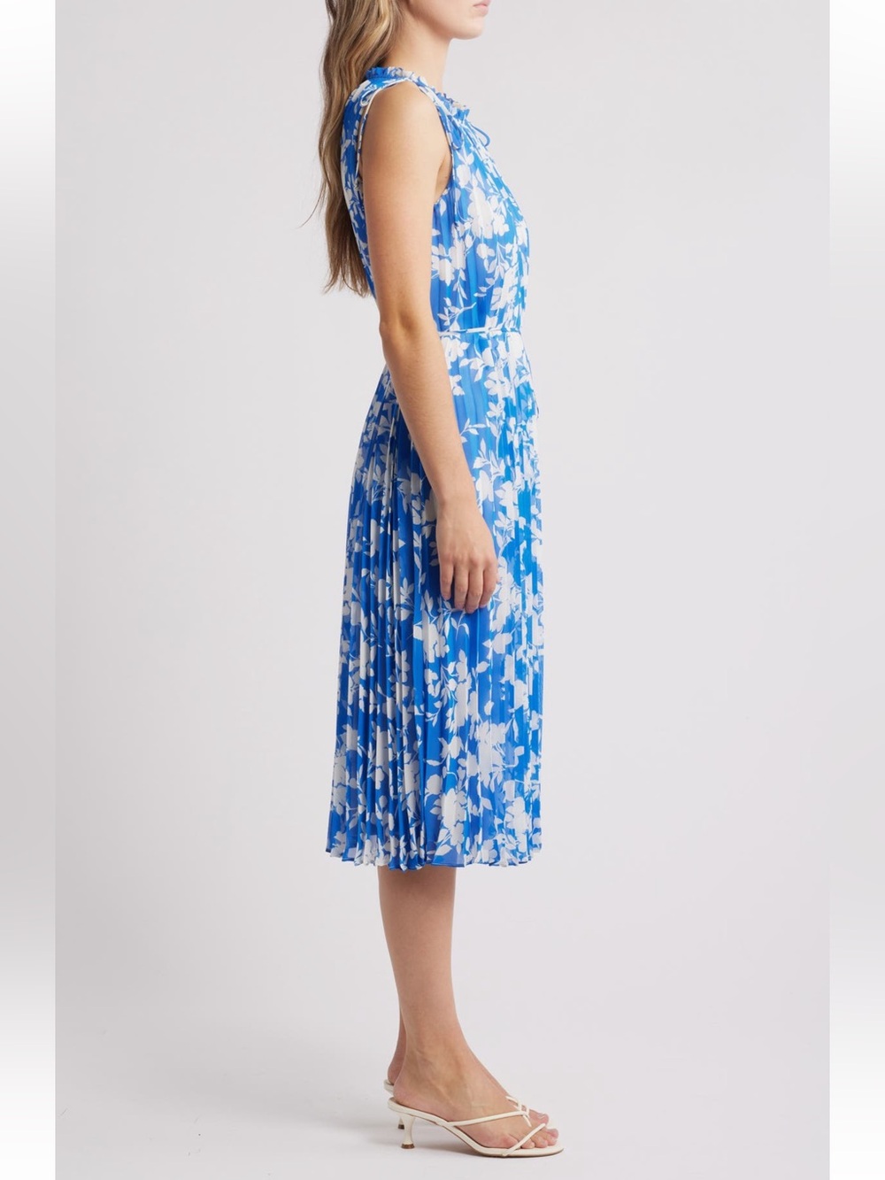 Julia Jordan Floral Pleated Midi Dress NWT - Picture 4 of 6
